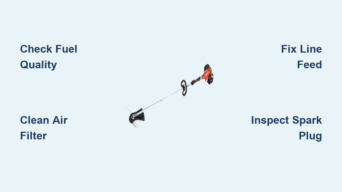 Echo Weed Trimmer Troubleshooting Guide