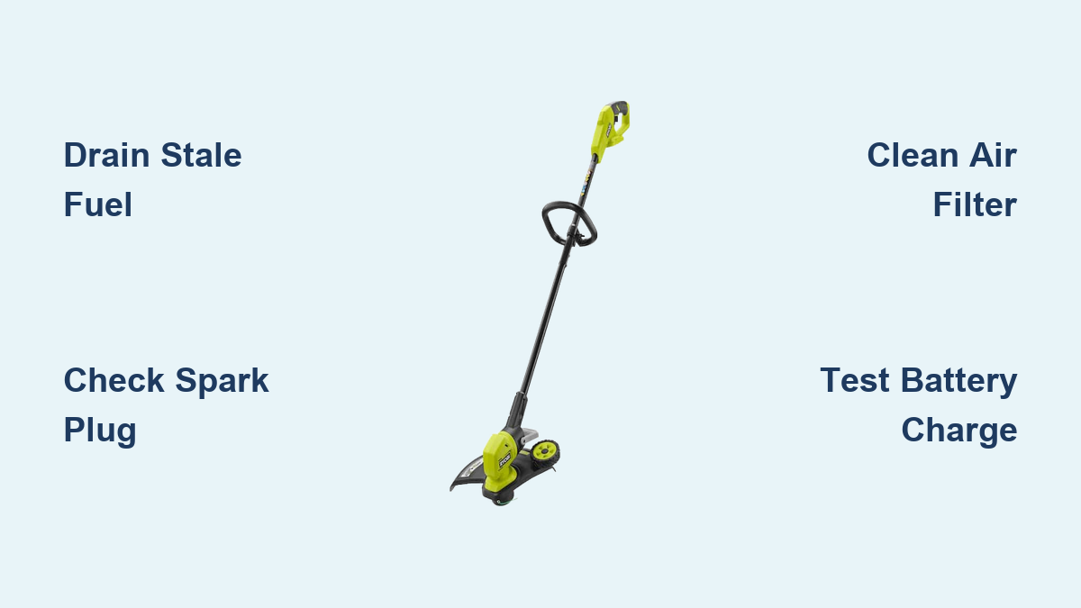 How to Fix Ryobi Weed Trimmer Won’t Start