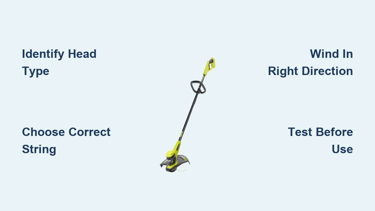 How to Load Ryobi Weed Eater String Trimmer