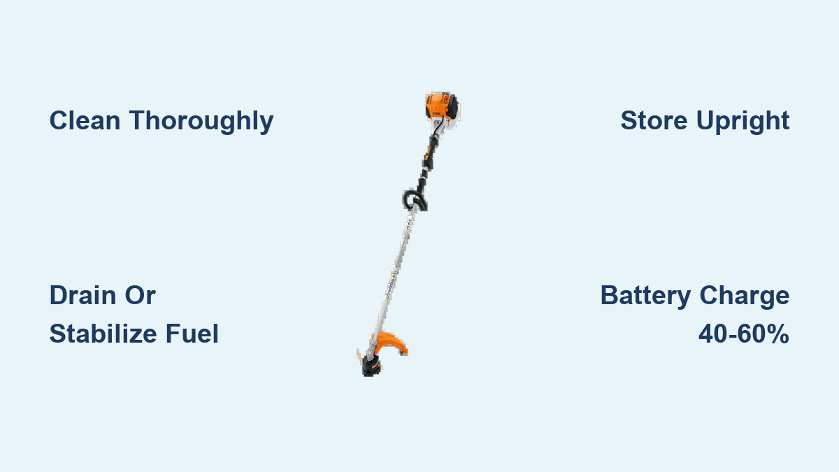 How to Store a Stihl Weed Trimmer Properly