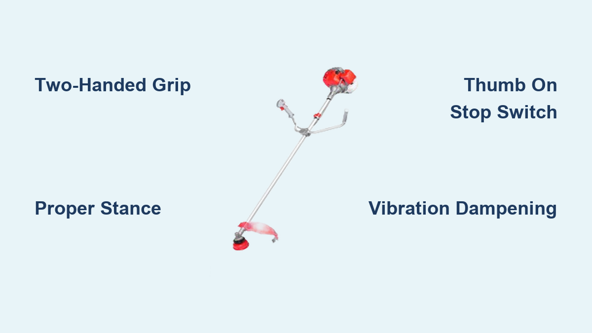 How to Hold a Weed Trimmer Properly